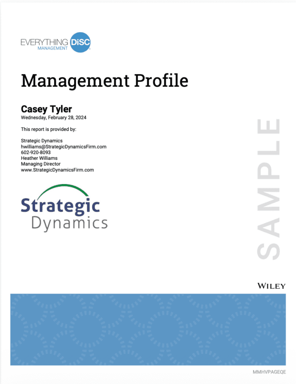 Everything DiSC Management Profile