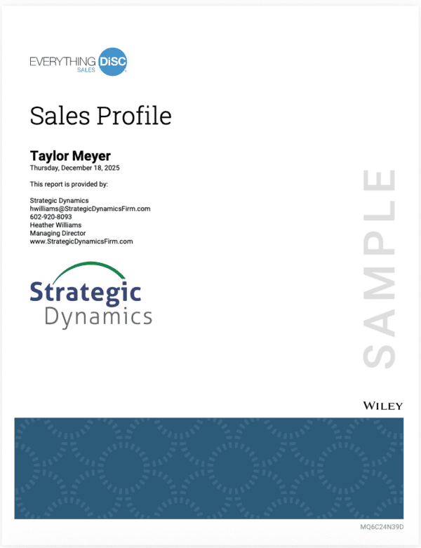 Everything DiSC Sales Assessment
